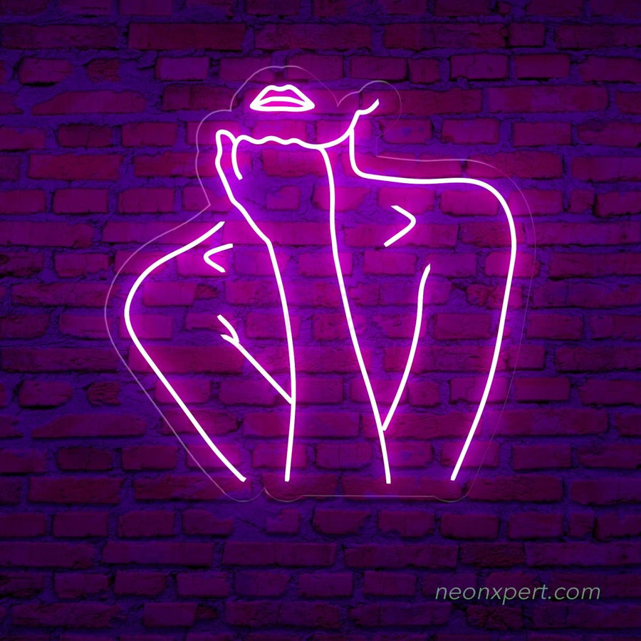 Female Body Silhouette Neon Light for Contemporary Spaces - NeonXpert