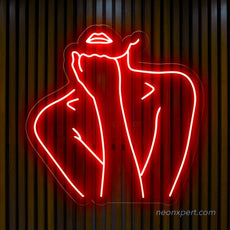 Female Body Silhouette Neon Light for Contemporary Spaces - NeonXpert