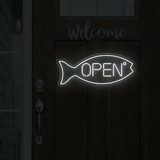 Fish Neon Sign Open | LED Light for Aquatic Charm - NEONXPERT