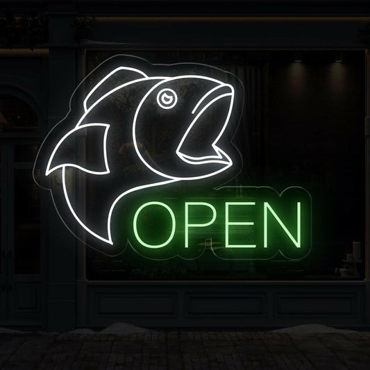 Fish Store Open Neon Sign | Welcome Fish Lovers - NEONXPERT