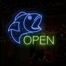 Fish Store Open Neon Sign | Welcome Fish Lovers - NEONXPERT