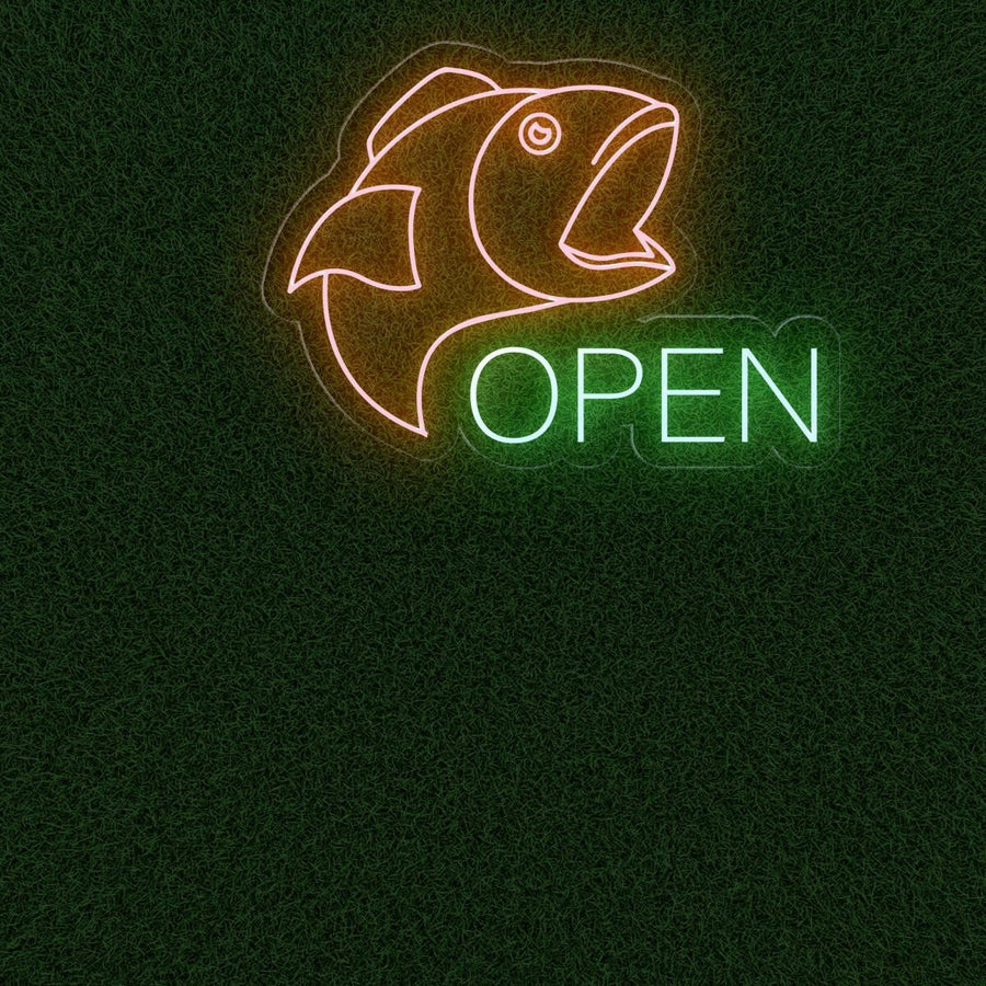 Fish Store Open Neon Sign | Welcome Fish Lovers - NeonXpert