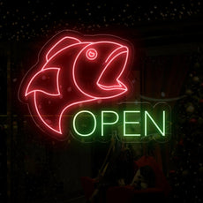 Fish Store Open Neon Sign | Welcome Fish Lovers - NEONXPERT