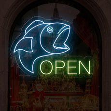 Fish Store Open Neon Sign | Welcome Fish Lovers - NEONXPERT