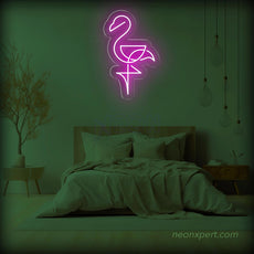 Flamingo Glass Neon Sign - LED Light up sign - NeonXpert