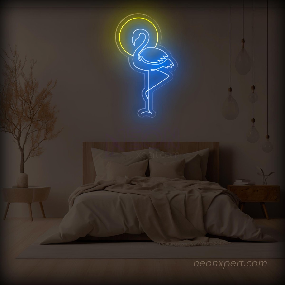 Flamingo Sun Neon LED Lights - NeonXpert