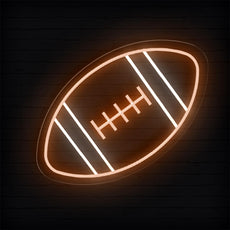 Football Neon Sign - Perfect LED Light for Game Rooms & Man Caves - NEONXPERT