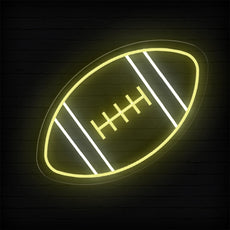 Football Neon Sign - Perfect LED Light for Game Rooms & Man Caves - NEONXPERT