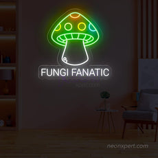 Fungi Fanatic Mushroom LED Neon Sign - NeonXpert