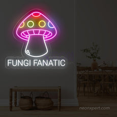 Fungi Fanatic Mushroom LED Neon Sign - NeonXpert