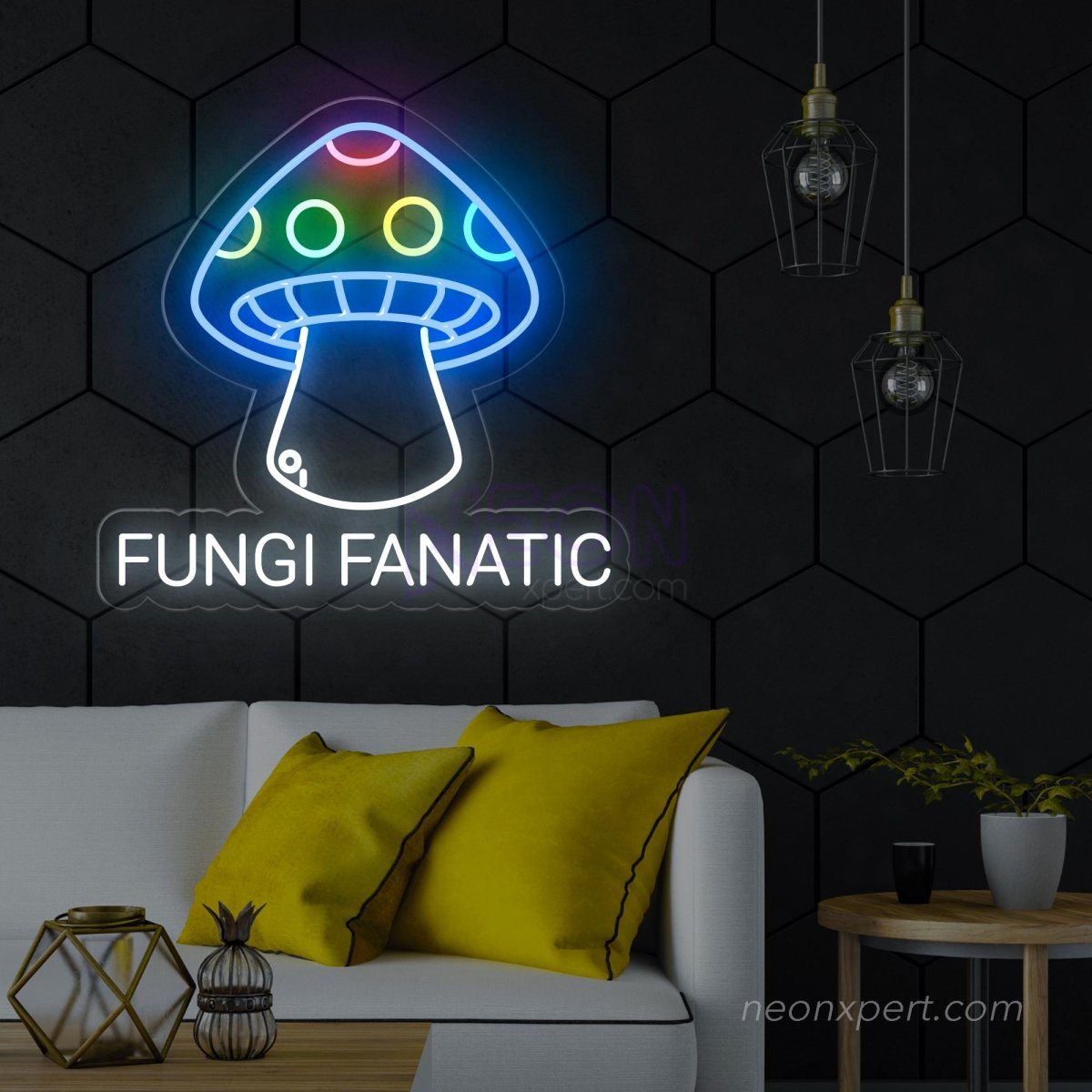 Fungi Fanatic Mushroom LED Neon Sign - NeonXpert