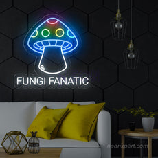 Fungi Fanatic Mushroom LED Neon Sign - NeonXpert