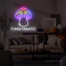 Fungi Fanatic Mushroom LED Neon Sign - NeonXpert