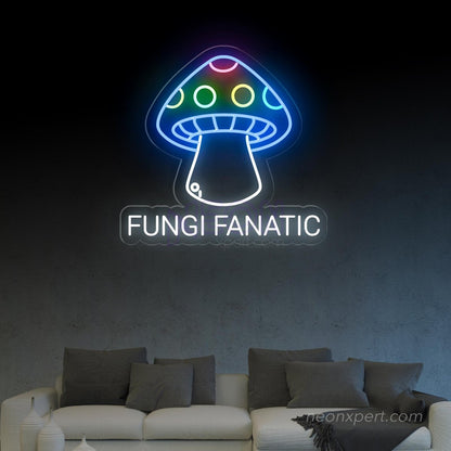 Fungi Fanatic Mushroom LED Neon Sign - NeonXpert