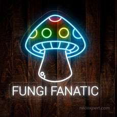 Fungi Fanatic Mushroom LED Neon Sign - NeonXpert