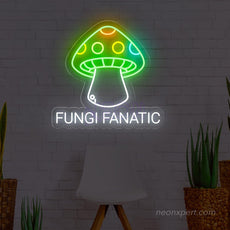 Fungi Fanatic Mushroom LED Neon Sign - NeonXpert