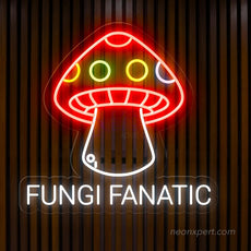 Fungi Fanatic Mushroom LED Neon Sign - NeonXpert