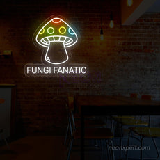 Fungi Fanatic Mushroom LED Neon Sign - NeonXpert