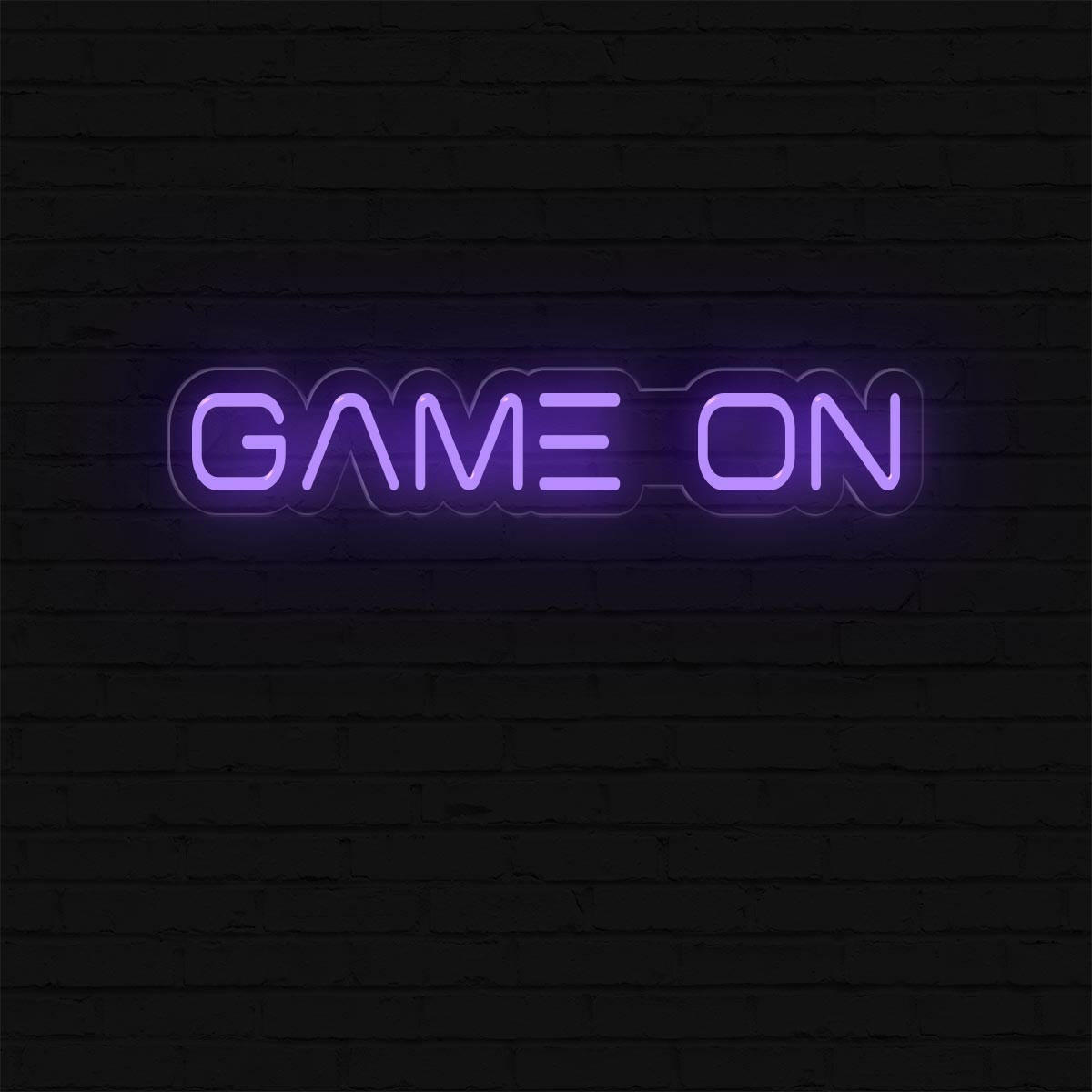 Bright Fun “Game On” Gamer LED Light Sign authentic Game Room Decoration