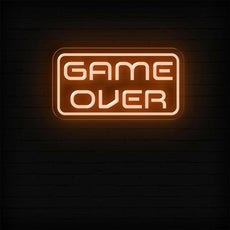 Game Over Neon Sign | Perfect LED Light For Game Room - NEONXPERT