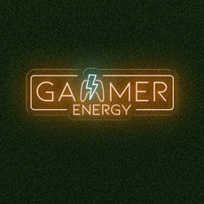 Gamer Energy LED Neon Sign: Brighten Up Your Gaming Room - NEONXPERT