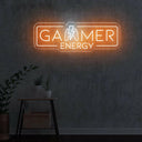 Gamer Energy LED Neon Sign: Brighten Up Your Gaming Room - NEONXPERT