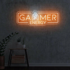 Gamer Energy LED Neon Sign: Brighten Up Your Gaming Room - NEONXPERT