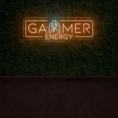 Gamer Energy LED Neon Sign: Brighten Up Your Gaming Room - NEONXPERT