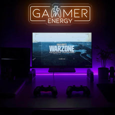 Gamer Energy LED Neon Sign: Brighten Up Your Gaming Room - NEONXPERT