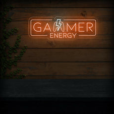 Gamer Energy LED Neon Sign: Brighten Up Your Gaming Room - NEONXPERT