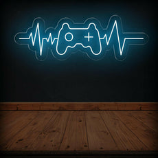 Gamer Heartbeat LED Neon Sign | Best Gaming Room Decor - NEONXPERT