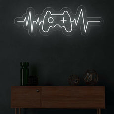 Gamer Heartbeat LED Neon Sign | Best Gaming Room Decor - NEONXPERT