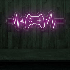 Gamer Heartbeat LED Neon Sign | Best Gaming Room Decor - NEONXPERT