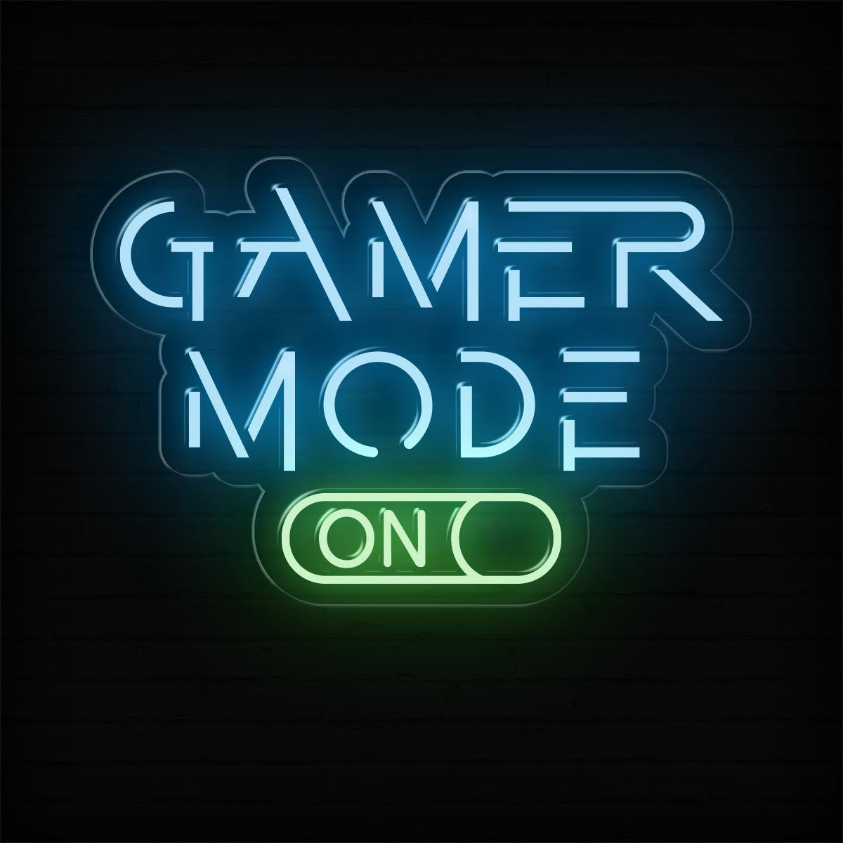 Gamer Mode On LED Neon Sign | Gaming Room Lights Decor - NeonXpert