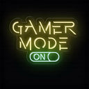 Gamer Mode On LED Neon Sign | Gaming Room Lights Decor - NEONXPERT
