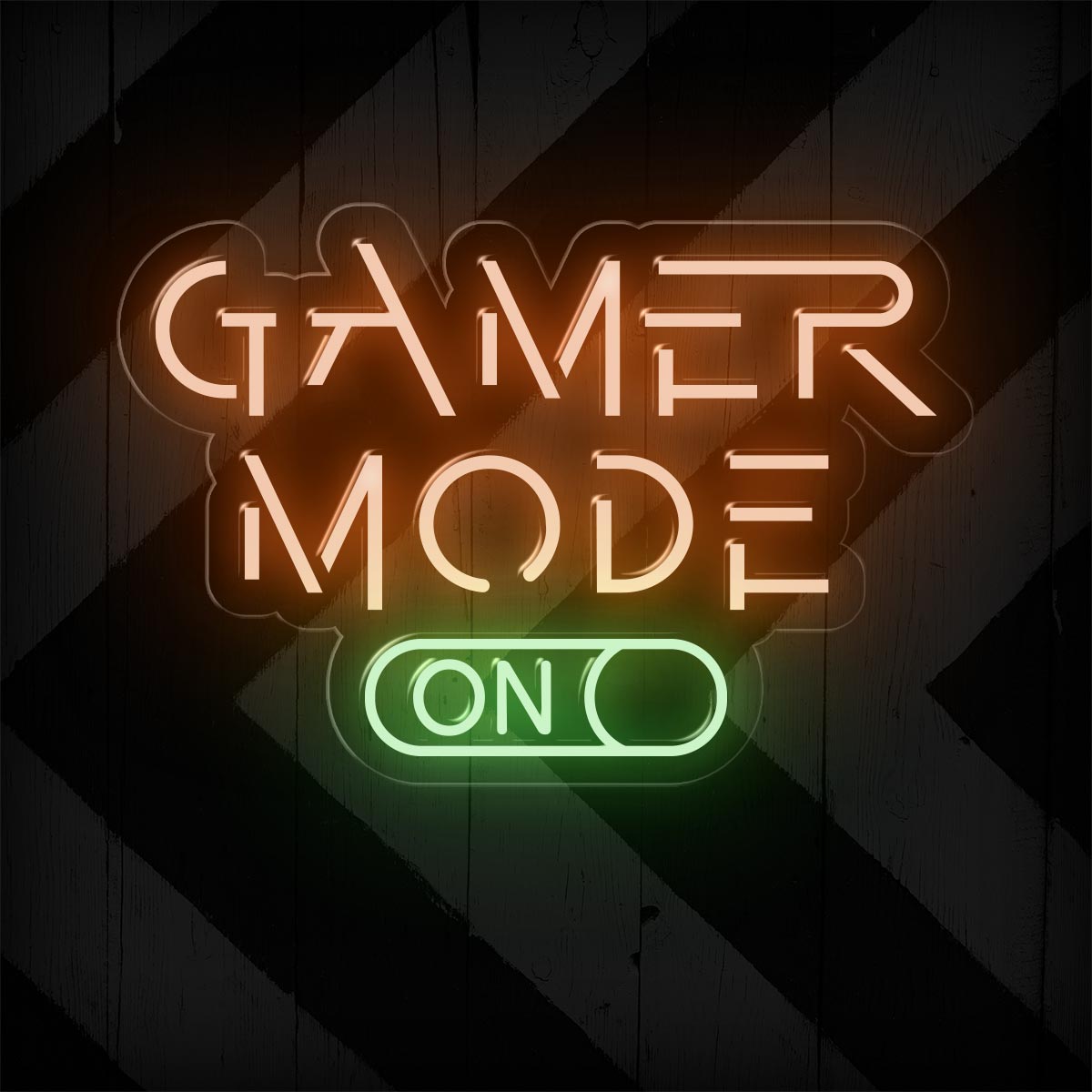 Gamer Mode On LED Neon Sign | Gaming Room Lights Decor - NEONXPERT