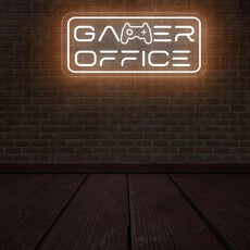 Gamer Office Neon Sign - Illuminate Your Workspace with Style - NEONXPERT