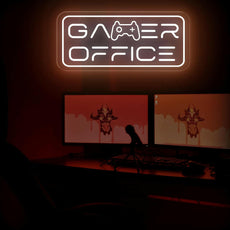 Gamer Office Neon Sign - Illuminate Your Workspace with Style - NEONXPERT