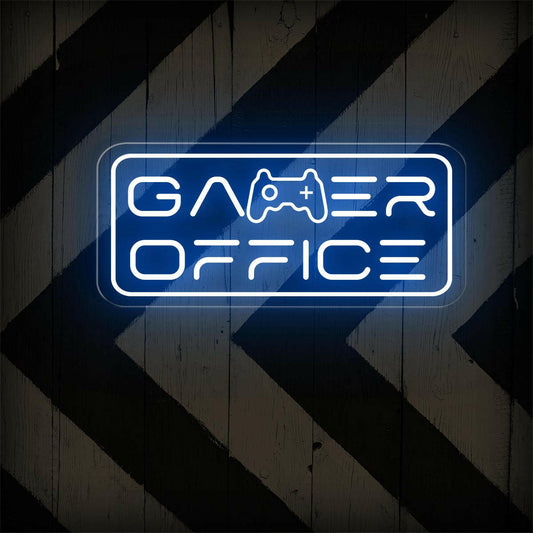 Gamer Office Neon Sign - Illuminate Your Workspace with Style - NEONXPERT