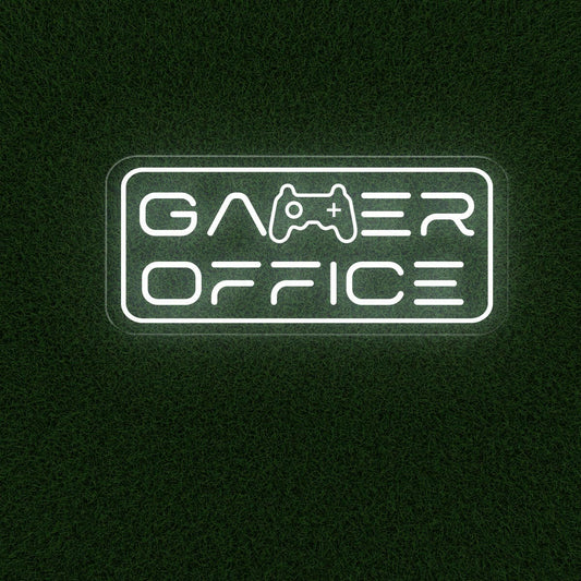 Gamer Office Neon Sign - Illuminate Your Workspace with Style - NEONXPERT