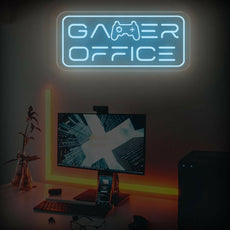 Gamer Office Neon Sign - Illuminate Your Workspace with Style - NEONXPERT