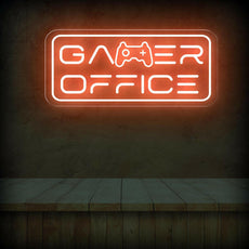 Gamer Office Neon Sign - Illuminate Your Workspace with Style - NEONXPERT