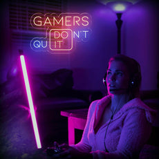 Gamers Don't Quit - Motivational Neon Sign | Game Room Decor - NEONXPERT