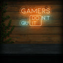 Gamers Don't Quit - Motivational Neon Sign | Game Room Decor - NEONXPERT