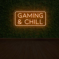 Gaming & Chill Neon Sign - Cozy Game Room Lighting - NEONXPERT