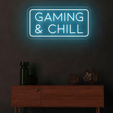 Gaming & Chill Neon Sign - Cozy Game Room Lighting - NEONXPERT