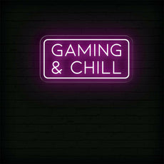 Gaming & Chill Neon Sign - Cozy Game Room Lighting - NEONXPERT