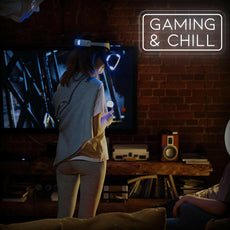 Gaming & Chill Neon Sign - Cozy Game Room Lighting - NEONXPERT