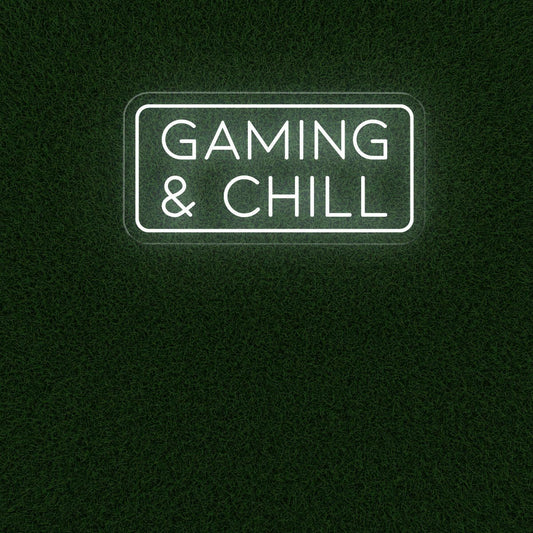 Gaming & Chill Neon Sign - Cozy Game Room Lighting - NEONXPERT