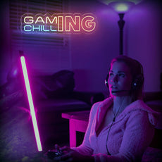 GAMING CHILLING - Game Room Neon Sign - LED Light Decor - NEONXPERT